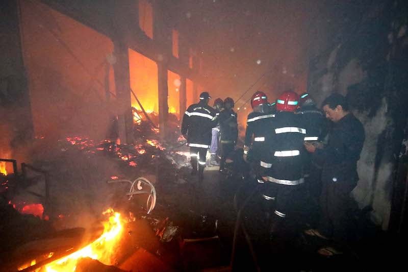 حريق بالحي الجامعي بوجدة