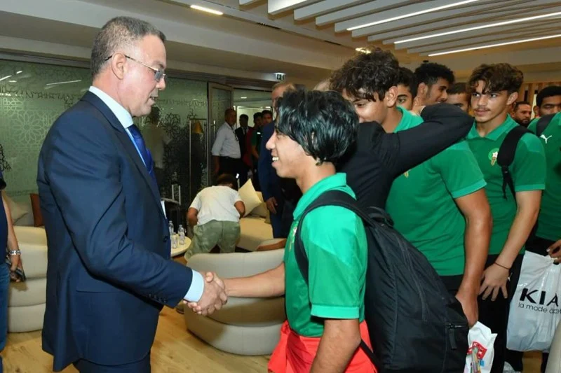 لقجع يستقبل الأشبال