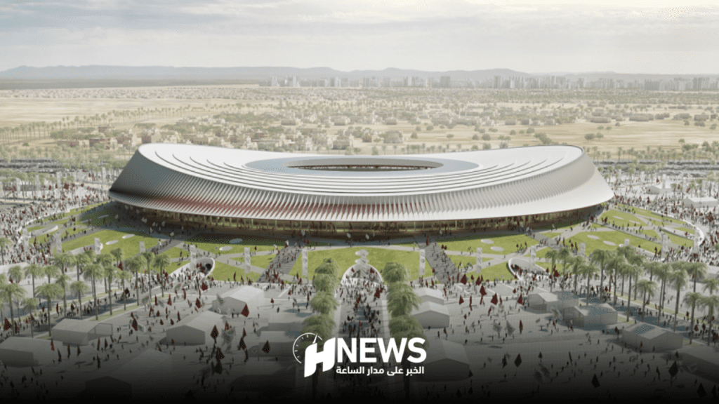 تصميم ملعب البيضاء الكبير | H-NEWS آش نيوز تصميم ملعب البيضاء الكبير