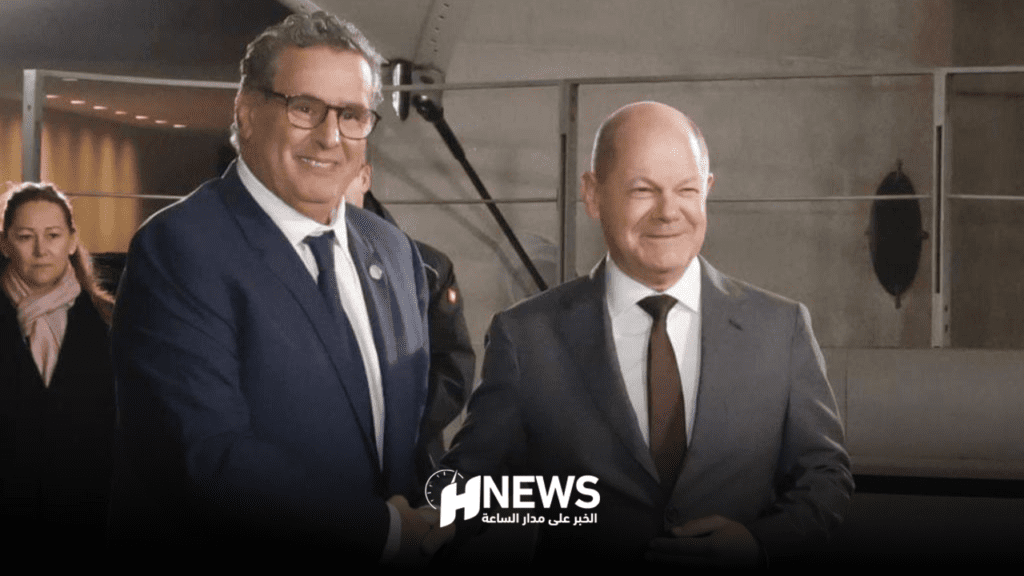 عزيز أخنوش يلتقي المستشار الألماني أولاف شولتس