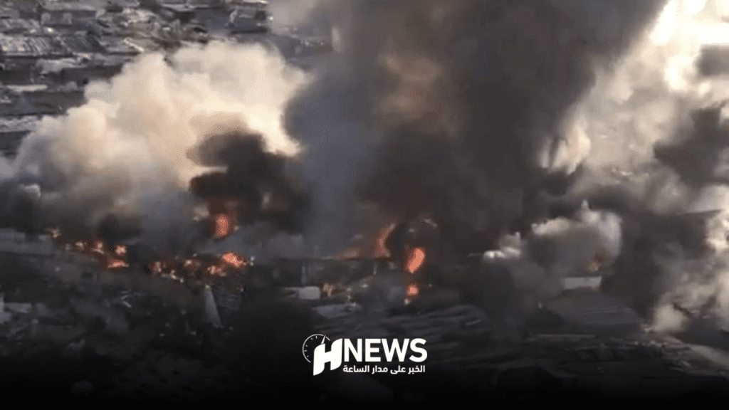 حريق يلتهم محلات بجوطية درب غلف