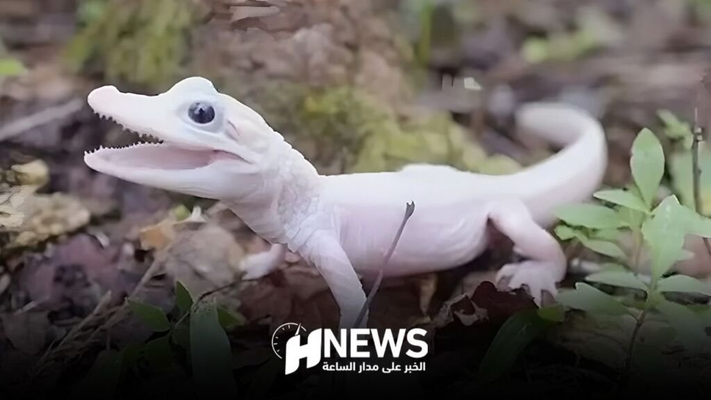 بين 8 في العالم..ولادة تمساح أبيض نادر بأمريكا