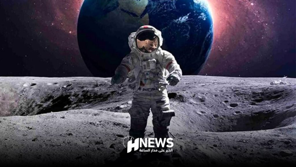 القمر الفضاء