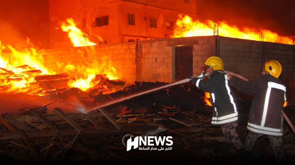 أمن البيضاء يسقط موظفا سرق شركته وأضرم النار فيها