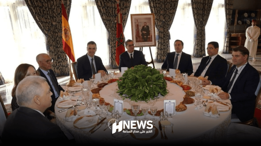 الملك يقيم مأدبة غداء على شرف رئيس الحكومة الإسبانية