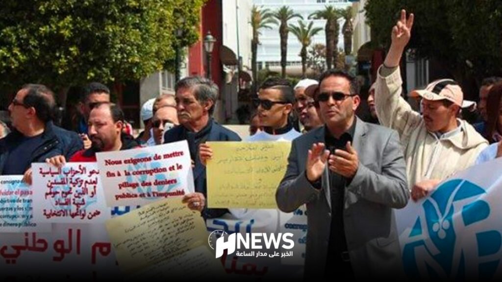 حماة المال العام يحتجون ضد الإثراء غير المشروع أمام البرلمان