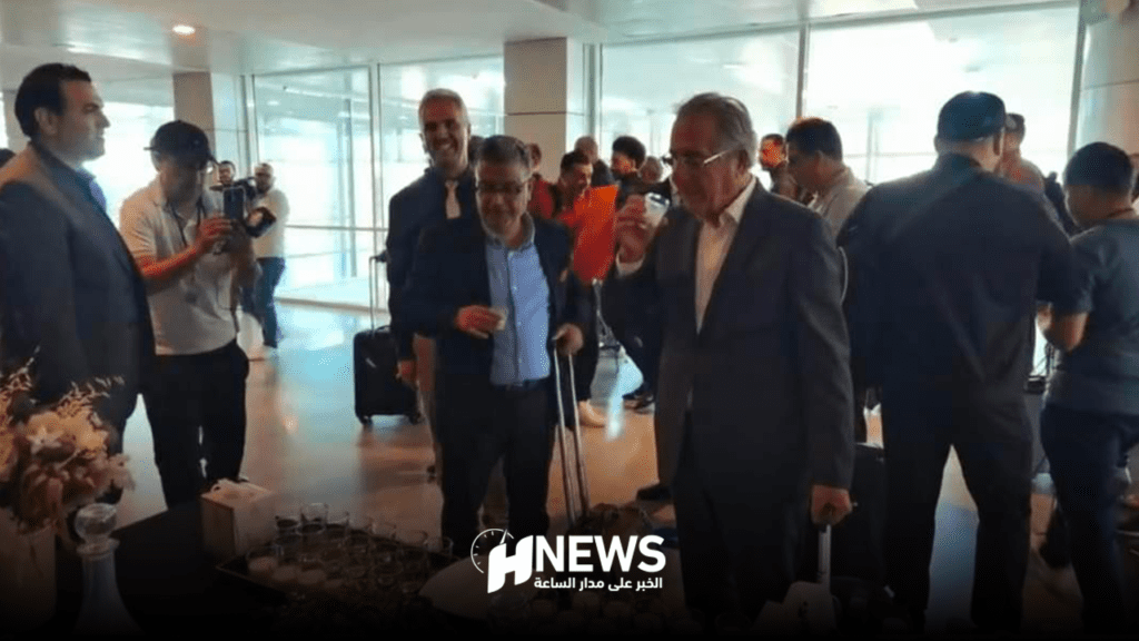 بعثة اتحاد العاصمة الجزائري تغادر مطار وجدة نحو السعيدية