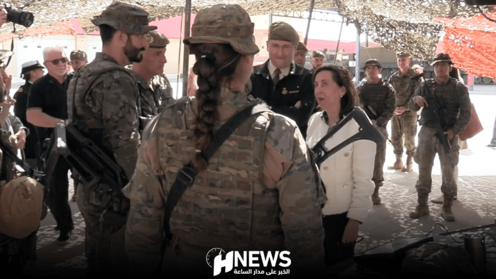 وزيرة الدفاع الإسبانية تجتمع بوحدات الجيش في مليلية