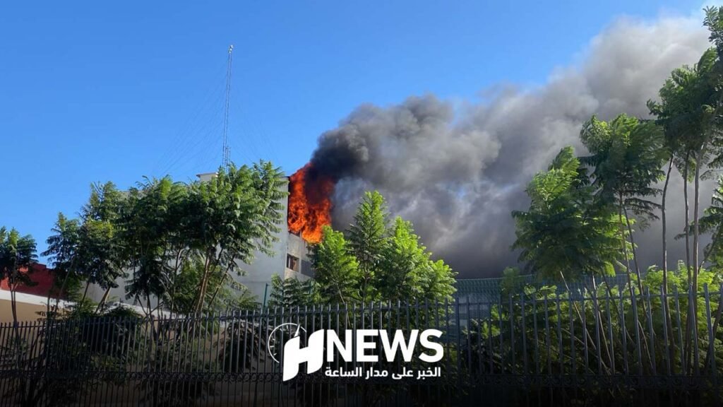 احتراق مصنع بالحي المحمدي متخصص في طباعة الورق.. فيديو