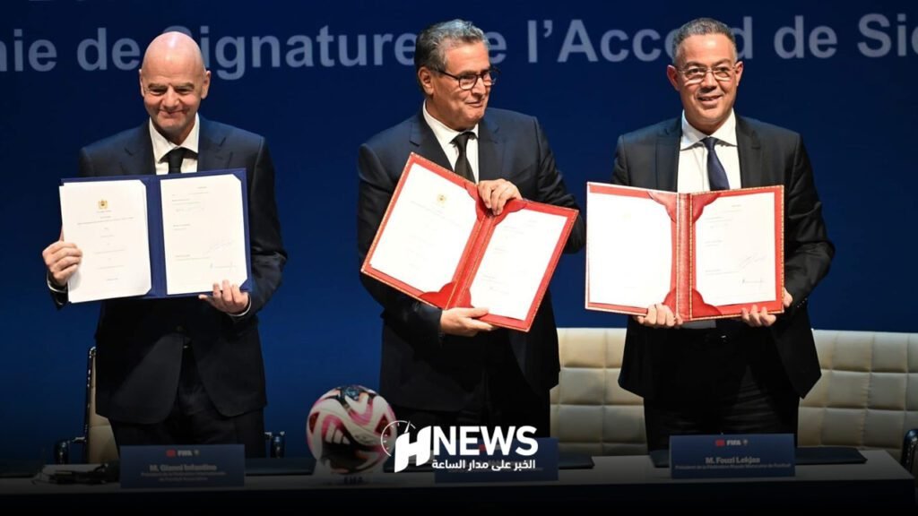 أخنوش وإنفانتينو يترأسان توقيع اتفاقية افتتاح مكتب الفيفا بالمغرب