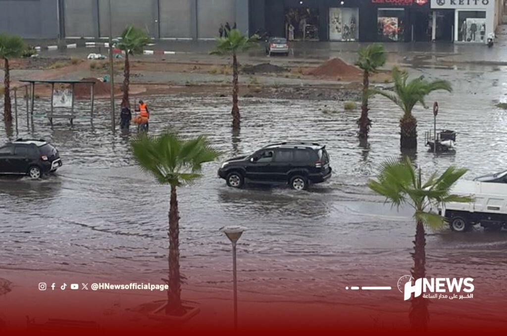 ساعات قليلة من الأمطار تغرق القنيطرة