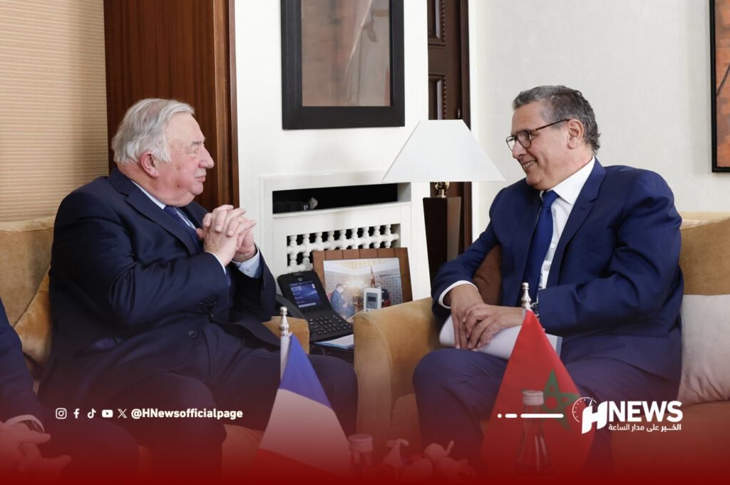 أخنوش يستقبل رئيس مجلس الشيوخ الفرنسي لتعزيز الشراكة الثنائية