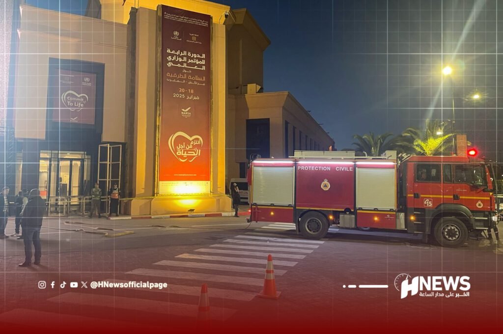 وفيات في حريق بقصر المؤتمرات بمراكش