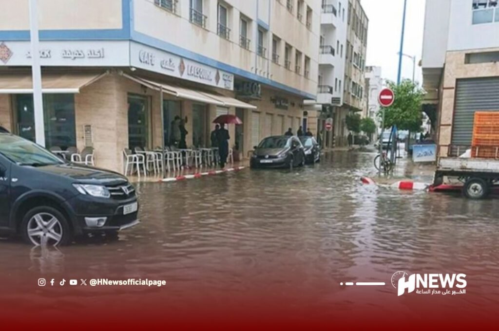 البيضاء تغرق في مياه أمطارها.. بالفيديو