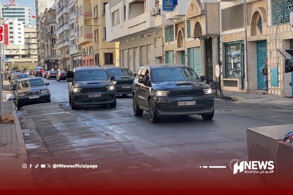 تصوير مشاهد خطرة بالبيضاء وسط حراسة أمنية.. فيديو