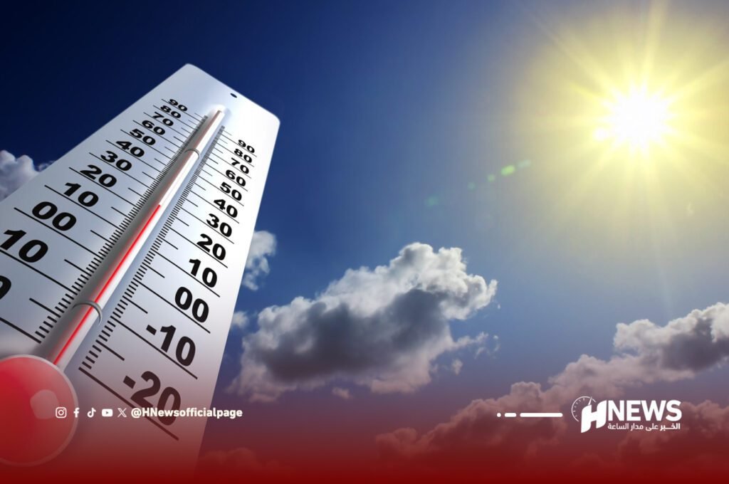 طقس حار وقطرات مطرية خفيفة اليوم