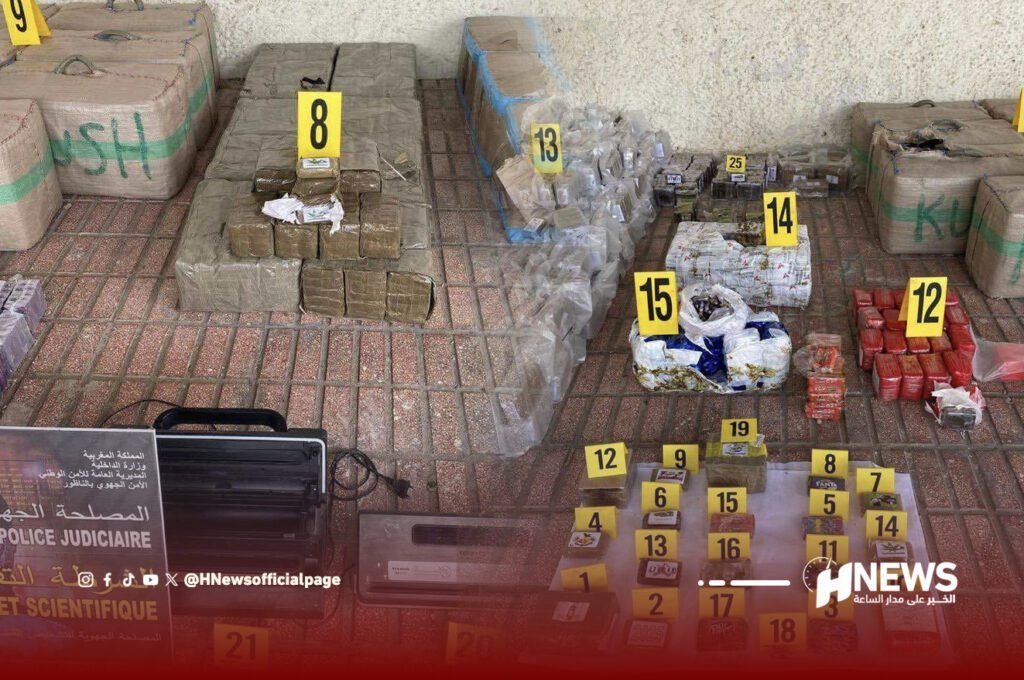 الناظور.. تفكيك شبكة دولية واعتقال ستة مشتبه فيهم في تهريب المخدرات