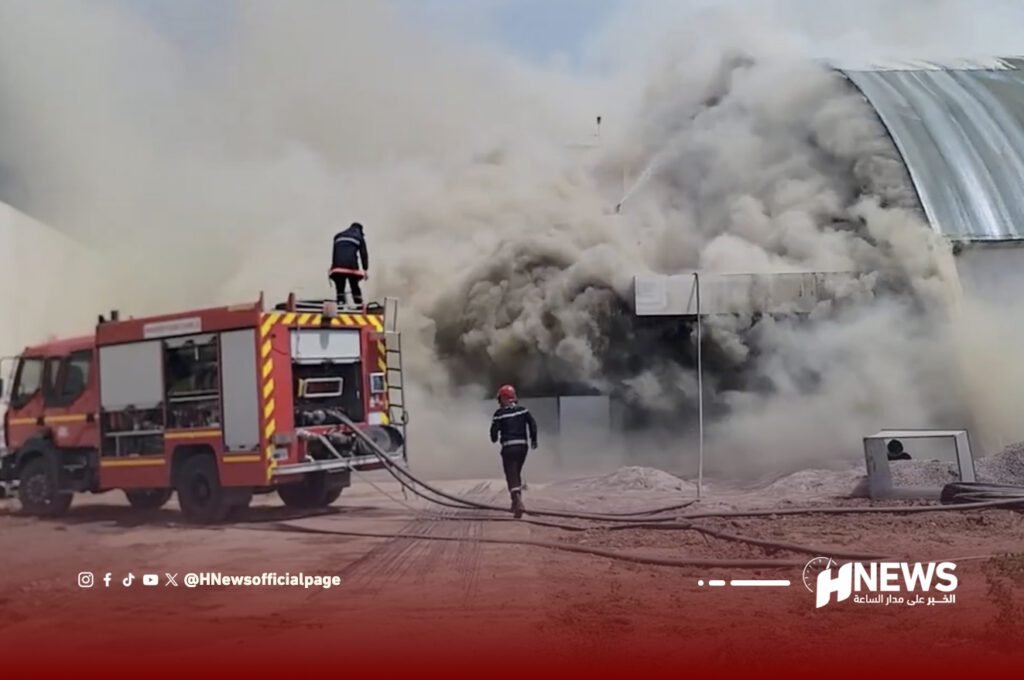 حريق مسبح الناظور