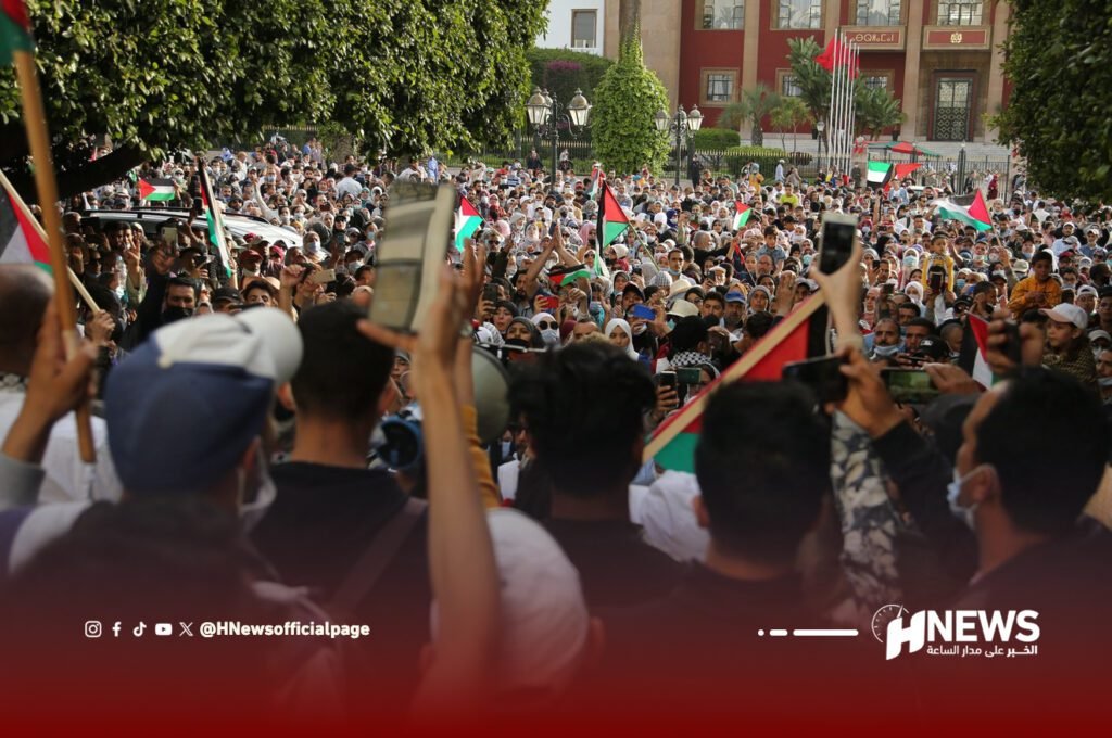 مسيرات التضامن مع فلسطين