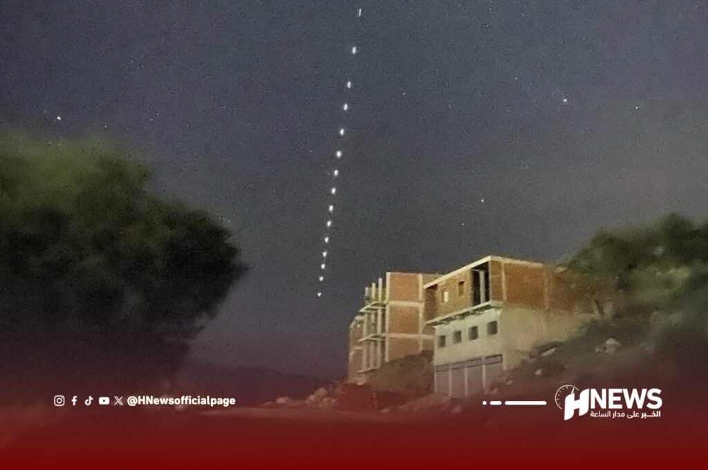 أضواء غريبة تثير فضول سكان الشمال وتعزى لأقمار ستارلينك