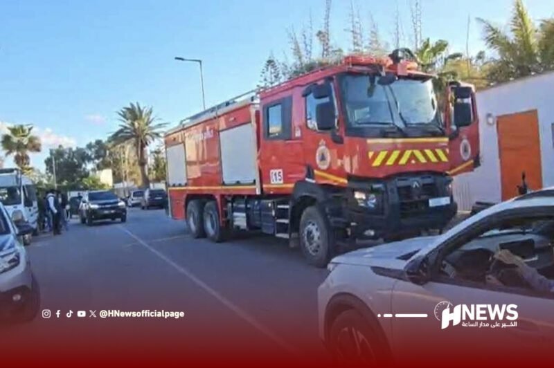 حريق بسبب شاحن