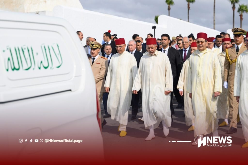 مولاي رشيد في تشييع جثمان عبد الحق المريني