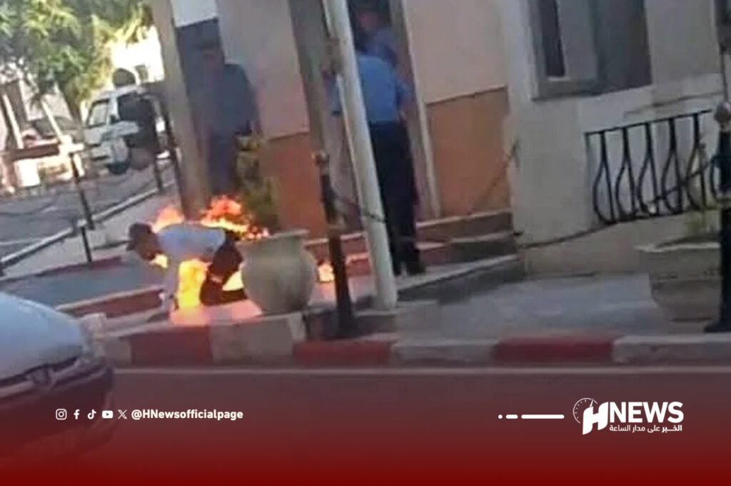 محاولة انتحار ناشط جزائري أمام وزارة العدل