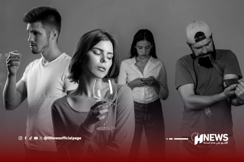 الادمان عند الشباب