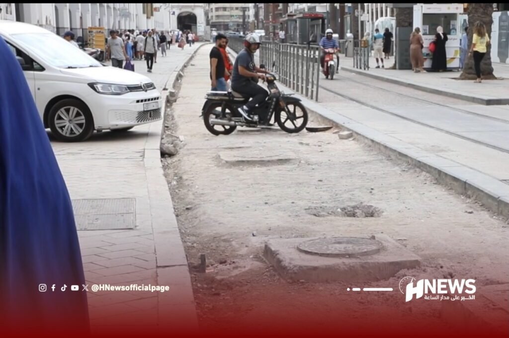 بطء بأشغال إعادة تهيئة شارع محمد الخامس بالبيضاء.. فيديو