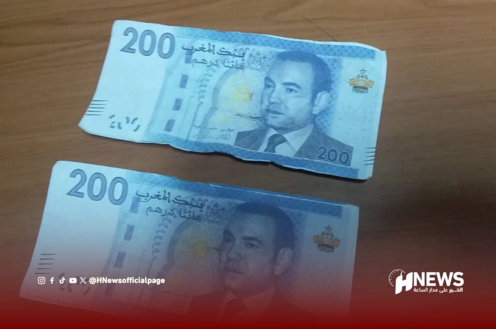 200 درهم مزورة | H-NEWS آش نيوز 200 درهم مزورة