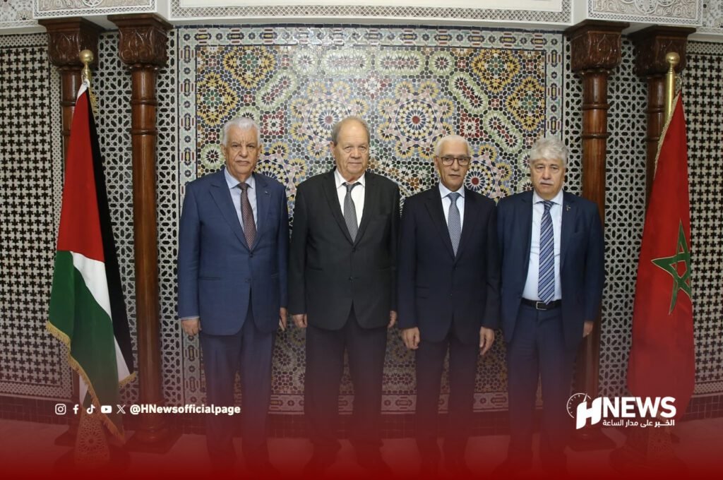 الطالبي العلمي يتباحث مع وفد فلسطيني