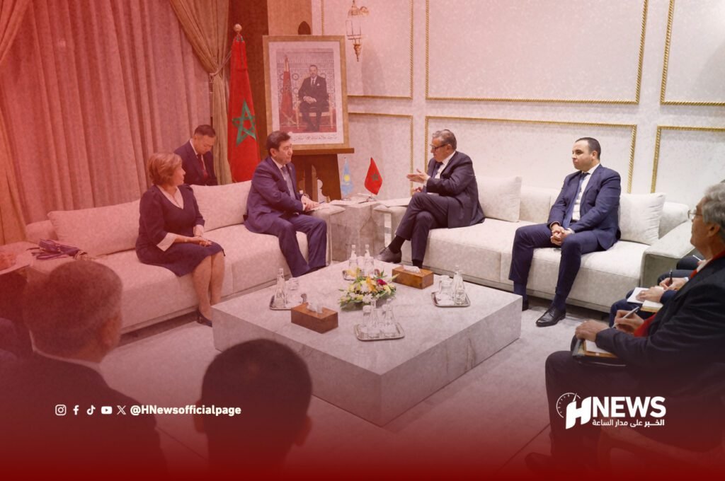 أخنوش يستقبل رئيس برلمان كازاخستان بالرباط