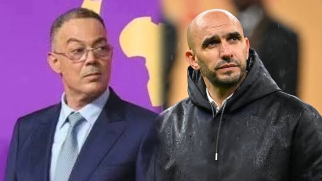 لقجع يعقد اجتماعا حاسما مع الركراكي بعد فشل التتويج بالكان