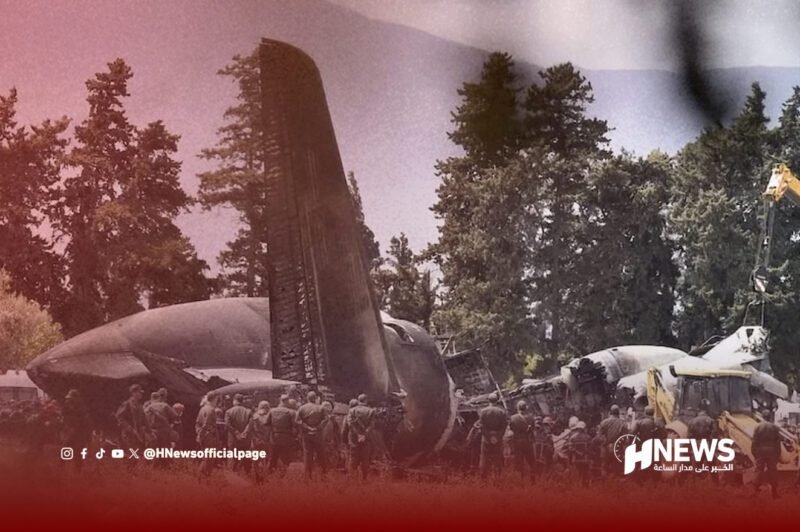 تحطم طائرة عسكرية في الجزائر