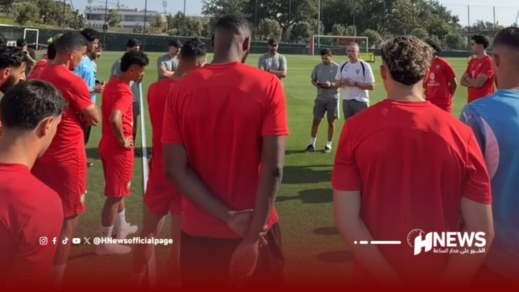 المنتخب المغربي يخوص أول حصة تدريبية استعدادا لكأس العالم