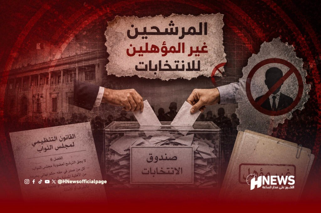 لائحة المرشحين غير المؤهلين للانتخابات تقترب من الظهور