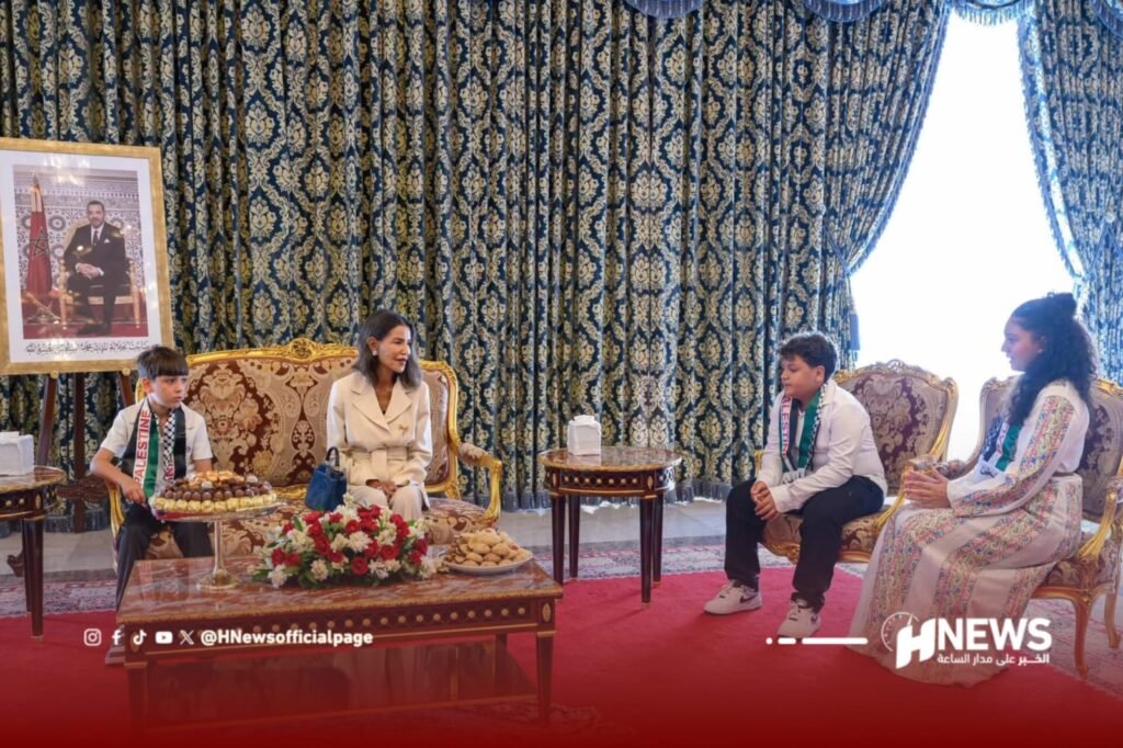 لالة مريم تستقبل الأطفال المقدسيين بأمر من الملك