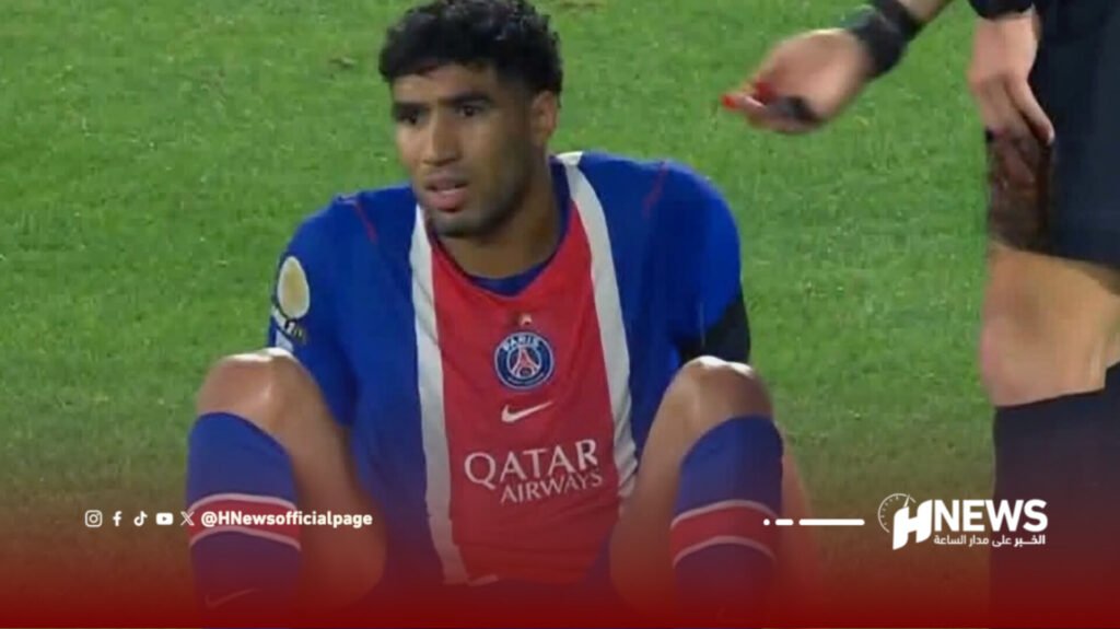 قبل إعلان قائمة الأسود.. إصابة حكيمي تهدد حضوره مع المنتخب